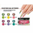 New Mia Secret Monomer 8 Ounce   Color Punch Nail Art Powder 6 Colors Set