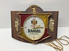 Vintage Schmidt s Beer Lighted Clock