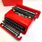 Olivetti Valentine Typewriter  1970s Vintage  Made In Spain  Working Condition 