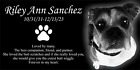 Personalized Pet Stone Memorial Grave Marker Granite Plaque Animal Human Dog