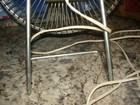 Vintage Lasko Desk Fan One Speed Blue Blades Works Nice Metal Stand 12 