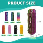 Spiky Sensory Fidget Keychain Toy For Stress Relief     Tactile Anxiety Aid Grip