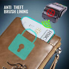 Men s Leather Wallet Credit Card Id Holder Zipper Pocket Purse Rfid Waterproof
