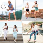 Womens 100  Cotton Cushioned Ankle Socks  Medium-large  6 Pairs White