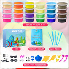 Modeling Clay Kit - 24 Colors Air Dry Clay Diy Molding Clay With Tools  Kids Art