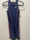 Pearl Izumi Women s Select Tri Suit Athletic Sports Cycling Padded M Navy Coral