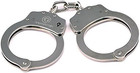 Double Lock Steel Police Edition Professional Grade Handcuffs  silver 