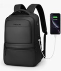 Anti-theft Travel Laptop Backpack With Usb Charging Port  Water Resistant  Black