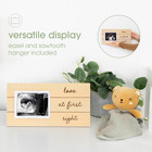 Wooden Sonogram Ultrasound Picture Frame Plaque 6x11 8 Love At First Sight 1  2 