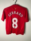 Liverpool Home Jersey Season 2008 2010  8 Steven Gerrard Size M Kids Young