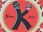 Vintage Krueger s Beer   Ales 12  Serving Tray Collectible Barware Mancave  Ex  