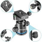 Neewer Tripod Ball Head Metal 360   Arca Qr Plate 8kg Black Blue