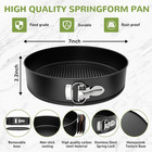 7 Inch Springform Pan With Removable Bottom  Non-stick Round Spring Form Cake Mo