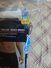Hanes Boxer Briefs Tagless Mens Size L 36-38  Waist 4 Pack Cotton Comfortsoft