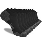  10 Pairs Mens Low Cut Socks Men 10 Pack Comfort Cushion Small-medium Black