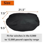  Winch Cover 600d Water Resistant  Dust-proof  Uv 8000 - 12 000 Lb Winch Cover
