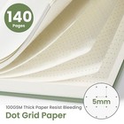 Dotted Spiral Notebook A5 140 Pages Bullet Journal For Writing Green
