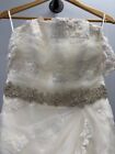  1102 Ivory Mermaid Lace   Tulle Wedding Dress Size 10