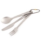 100  Titanium 3-piece Utensil Set Fork Knife Spoon Ultralight Core Element New