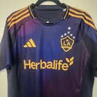 Adidas Mls Authentic Los Angeles Galaxy  Men s Soccer Jersey Size Large New