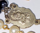 Catholic christian Jewelry Lot  Antique Sterling Rosary Crucifix Cross Pin Etc 