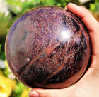 105mm Red Almandine Garnet Crystal Healing Chakra Balancing Gemstone Sphere