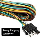 Seamaka 25ft 4 Wire 4-flat Trailer Light Wiring 25ft  4