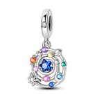Laza Shining Universe Pendant 925 Sterling Silver Diy Charms Fit Women Bracelets
