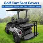 Nokins Golf Cart Seat Covers Rear Cushion Carbon Fiber Blk Yamaha Ezgo Club Car