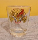 Cincinnati Cardinal Flowers Shot Glass Souvenir Glass Vintage 1986 Free Shipping