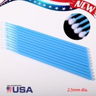 100pc Dental Microbrush Disposable Applicators Tips Micro Brush Clean Blue 2 5mm