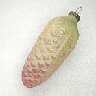 Huge Antique Vintage Ussr Glass Christmas Xmas Tree Ornament Decoration Pinecone