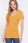  active Basic  Sexy Scoop Neck Short Sleeve T Shirt Stretch Cotton Tee  s-2x 