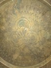 Vintage Ornate Round Brass Decorative Tea Tray Engraved Floral Design 9 25 