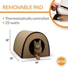 Thermo Mod Kitty Shelter Waterproof Outdoor Heated Cat House 21 X 14 13