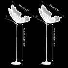 2pc Led Light Wedding Butterfly Floor Lamp Creative Butterfly Ceiling Lamp Props