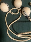 Vintage Authentic Native American Rawhide 3 Ball Hunting Bolas 