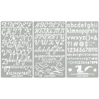  No 34 Metal Stencils  Pyrography  Wood Burning Kit 3 Pcs Templates  Letters 