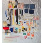 Vintage Sewing Accessories 80  Zippers Elastic Jean Pockets Snaps Needles Rulers