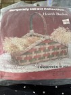 Vintage 1988 Commonwealth Mfg Burgundy Hill Kit Collection Hearth Basket New