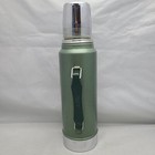 Vtg Stanley Thermos No  A-944dh Quart Green Usa Aladdin Complete W  2 Piece Lid