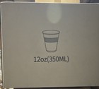 Disposable Clear Plastic Cups  Round  12 Oz  350 Ml   1000 Cups