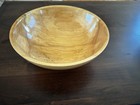 Hand Turned Spalted Maple Wood Bowl Artist Signed 