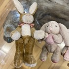 Lot Of Four Vintage Plush Miniature Bunny Rabbits