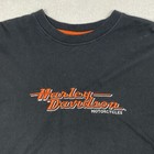 Harley Davidson T Shirt Mens Xl Black Orange Short Sleeve West Palm Casual