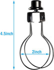 2 Pack Lamp Shade Light Bulb Clip Lampshade Adapter With Finial