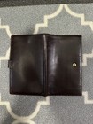 Bloomingdale   s Men   s Store Italy Brown Leather Vintage Passport Travel Wallet