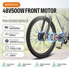 48v500w Bafang Front Wheel Hub Motor 26  20  700c Electric Bike Conversion Kit