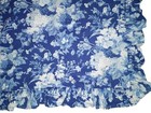 Rare Vtg Ralph Lauren Isadora Delft Blue Euro Ruffled Pillow Sham Floral Euc 
