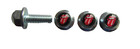 The Rolling Stones License Plate Screws  Rolling Stones Logo License Plate Bolt